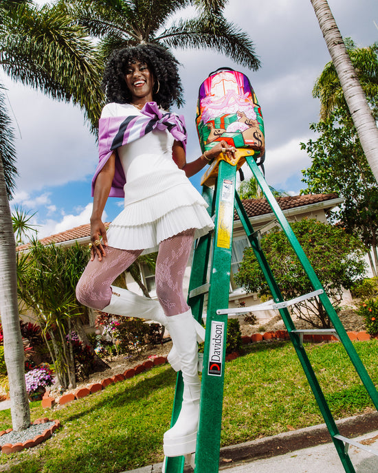 Sprayground PINK PANTHER FORTRESS OF MONEY-TUDE BACKPACK