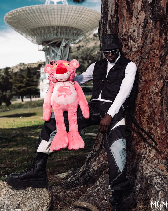 Sprayground PINK PANTHER UP TO NO GOOD TEDDY BEAR BACKPACK