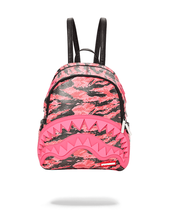 sprayground PINK TIGER CAMO SHARKMOUTH SAVAGE BACKPACK