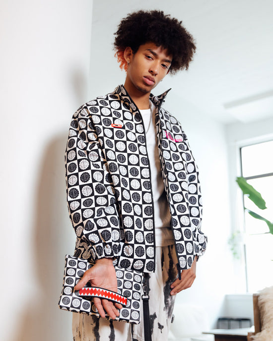 Sprayground POODLE CHECK RON ENGLISH COLLAB POUCHETTE