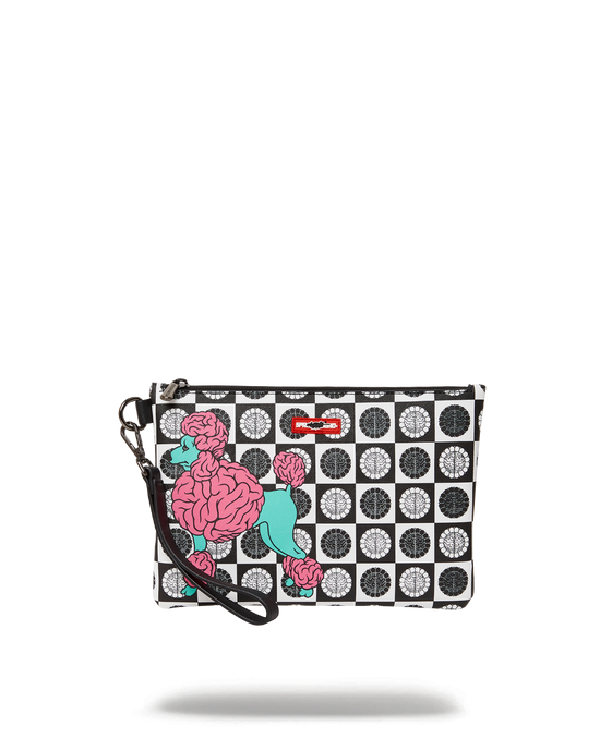 sprayground POODLE CHECK RON ENGLISH COLLAB POUCHETTE