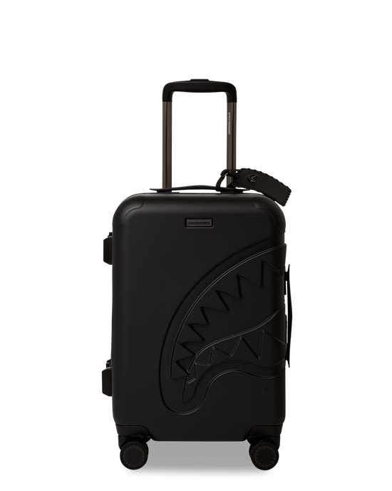 Sprayground REALITY CHECK SHARKITECTURE CARRY-ON JETBLACK LUGGAGE (GUNMETAL HARDWARE)