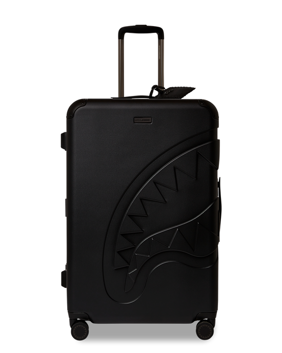 Sprayground REALITY CHECK SHARKITECTURE FULL-SIZE JETBLACK LUGGAGE (GUNMETAL HARDWARE)