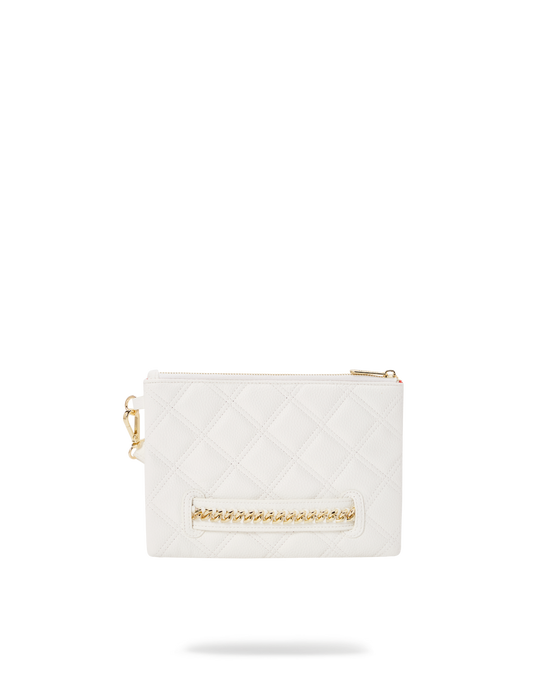 Sprayground RIVIERA LE BLANC GOLD CHAIN SHARK CROSSOVER CLUTCH