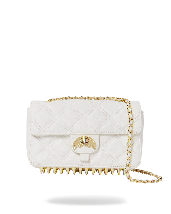 sprayground RIVIERA LE BLANC GOLD CHAIN SHARK HANDBAG