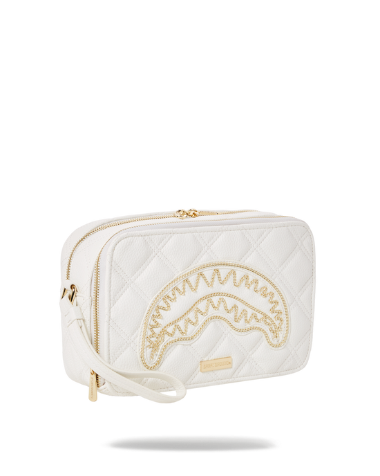 Sprayground RIVIERA LE BLANC GOLD CHAIN SHARK TOILETRY BAG