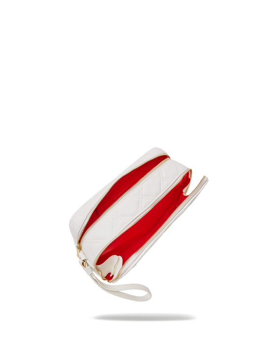 Sprayground RIVIERA LE BLANC GOLD CHAIN SHARK TOILETRY BAG