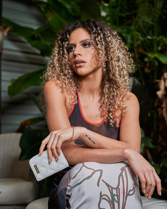 Sprayground RIVIERA LE BLANC GOLD CHAIN SHARK WALLET