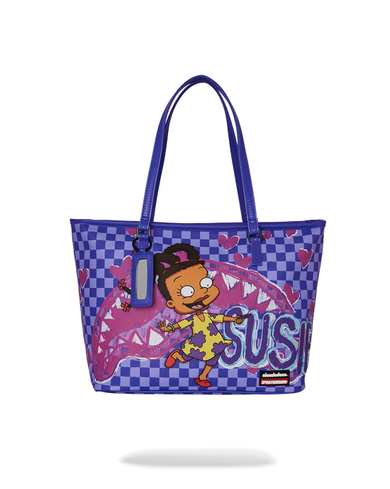 sprayground RUGRATS SUSIE CRAYON SHARK MESSENGER TOTE