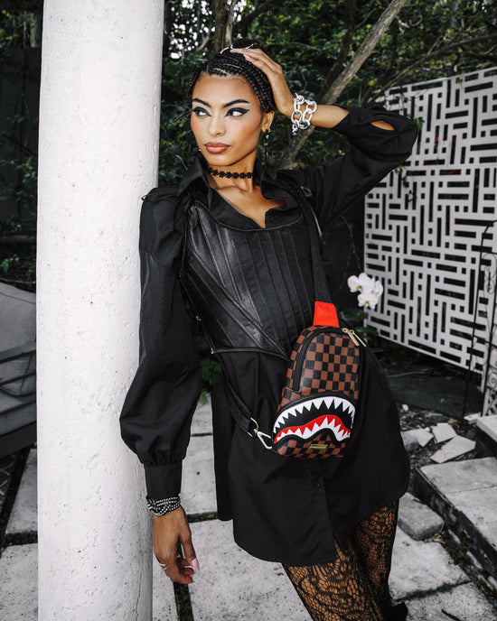 Sprayground SAWTOOTH SHARKS IN PARIS ONE-STRAP SLING