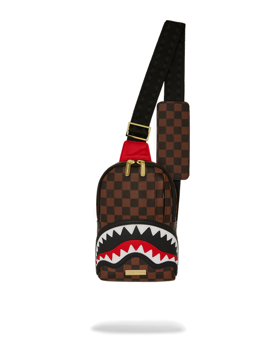 sprayground SAWTOOTH SHARKS IN PARIS ONE-STRAP SLING