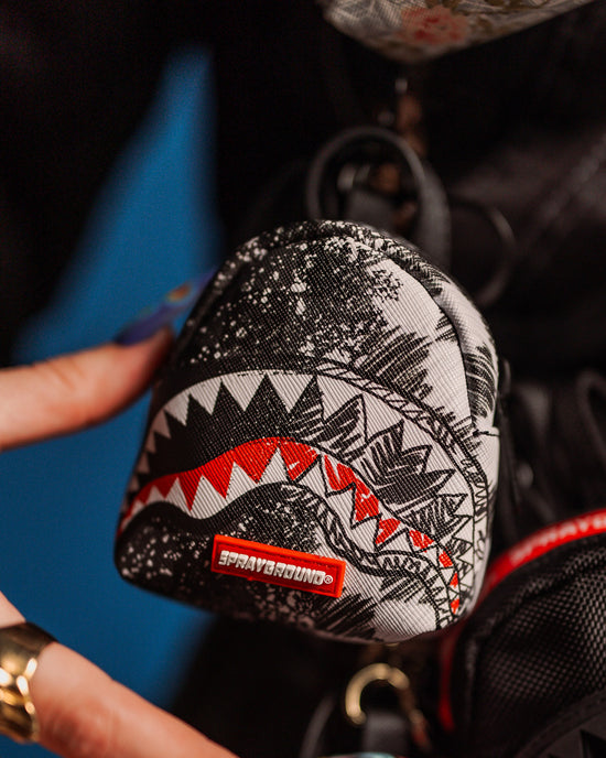 Sprayground SCRIBBLE DRIBBLE CHECK BACKPACK KEYCHAIN