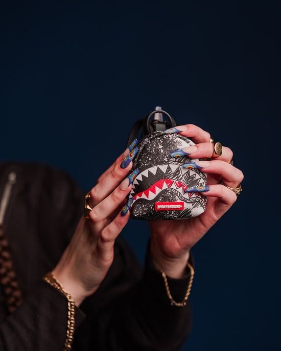 Sprayground SCRIBBLE DRIBBLE CHECK BACKPACK KEYCHAIN