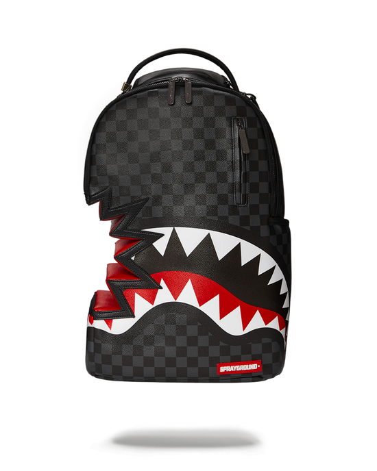 sprayground SHARK BITE SHARKS IN PARIS GRAY BACKPACK (DLXV)