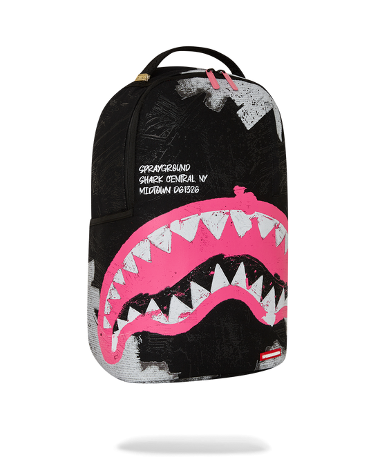 Sprayground SHARK CENTRAL ACRYLIC ART DLX COTTON BACKPACK