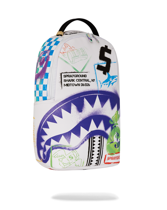 Sprayground SHARK CENTRAL CUT OUT FOR GREATNESS DLXSV BACKPACK