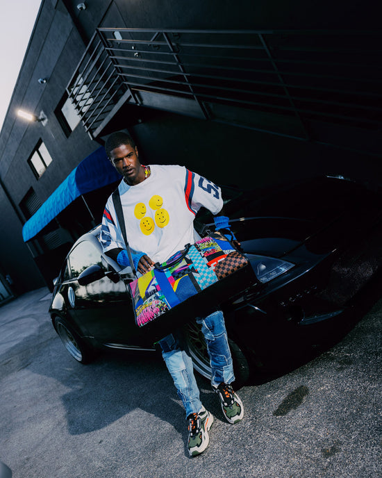 Sprayground SHARK MASTERPIECES PYRAMID LARGE DUFFLE