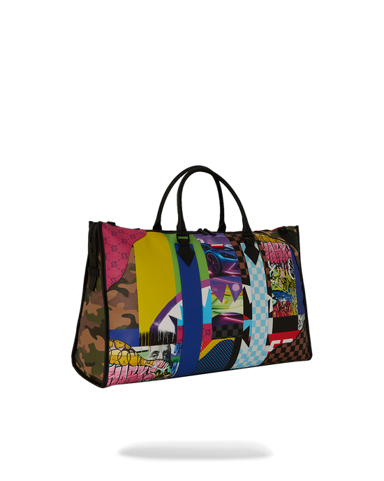 Sprayground SHARK MASTERPIECES PYRAMID LARGE DUFFLE