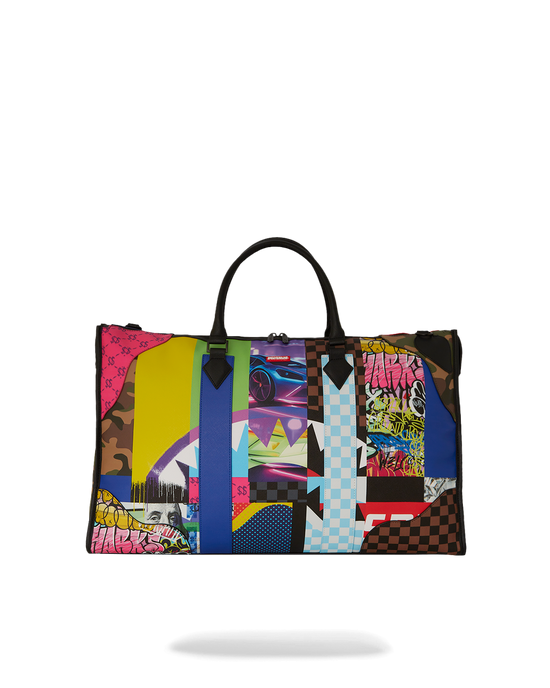 sprayground SHARK MASTERPIECES PYRAMID LARGE DUFFLE