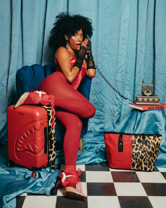 Sprayground SHARK MILES PER HOUR SHARKITECTURE CARRY-ON LUGGAGE