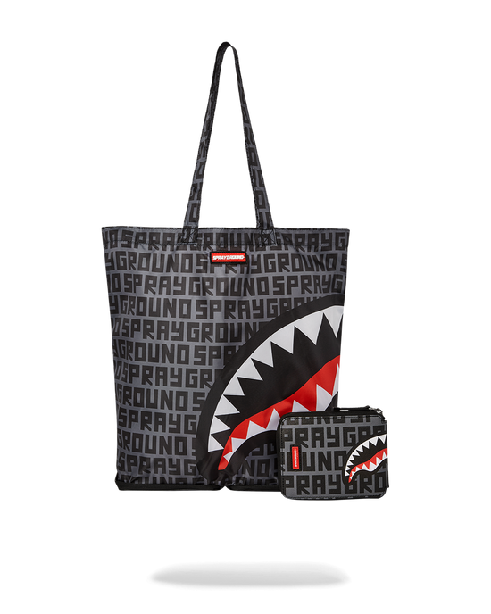 Sprayground SHARKFINITY STEALTH PILOT PACKABLE TOTE