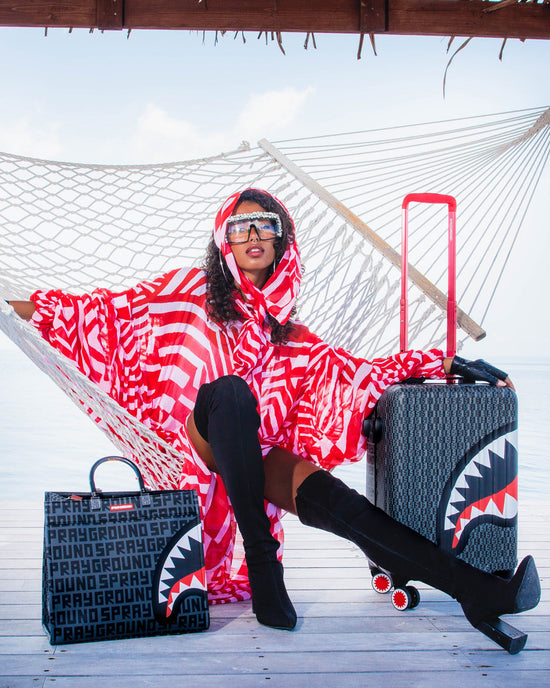 Sprayground SHARKFINITY STEALTH PILOT SHARKNAUTICS HARDSHELL CARRY-ON LUGGAGE