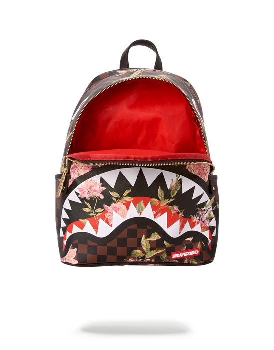 Sprayground SHARKFLOWER SAVAGE BACKPACK (SMALLER MORE ELEGANT BACKPACK)