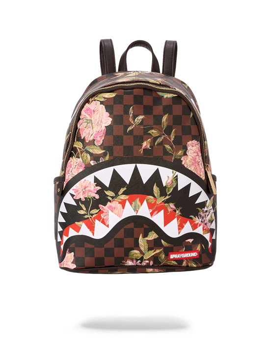 sprayground SHARKFLOWER SAVAGE BACKPACK (SMALLER MORE ELEGANT BACKPACK)
