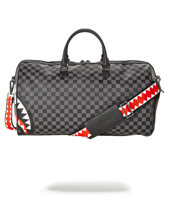 Sprayground SHARKS IN PARIS (BLACK CHECKERED EDITION) DUFFLE