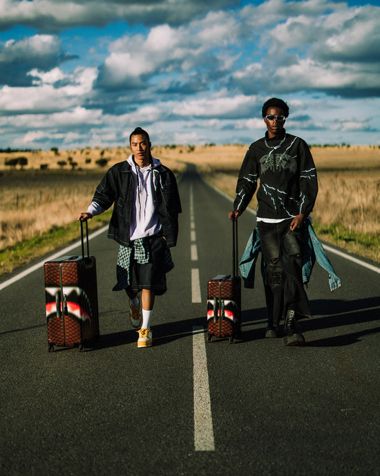 Sprayground SHARKS IN PARIS BLUR EFFECT CARRY-ON LUGGAGE