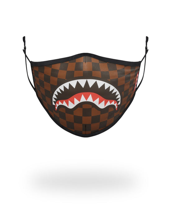 sprayground SHARKS IN PARIS (BROWN) FORM-FITTING MASK