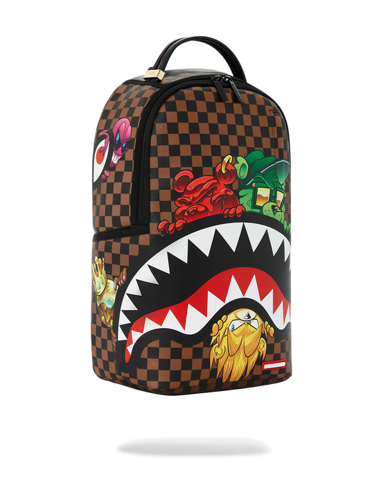 Sprayground SHARKS IN PARIS CHARACTERS SNEAKIN BACKPACK (DLXV)