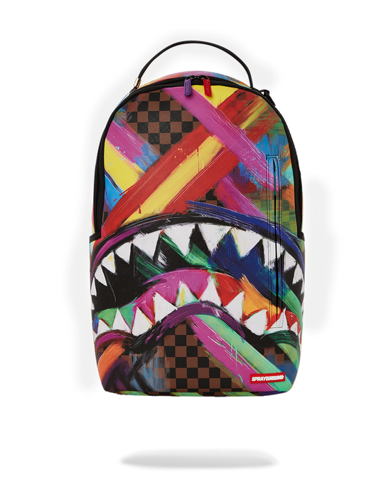 sprayground SHARKS IN PARIS CITY STREAKS BACKPACK (DLXV)