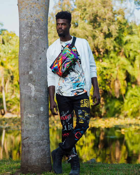 Sprayground SHARKS IN PARIS CITY STREAKS CARGO CROSSBODY