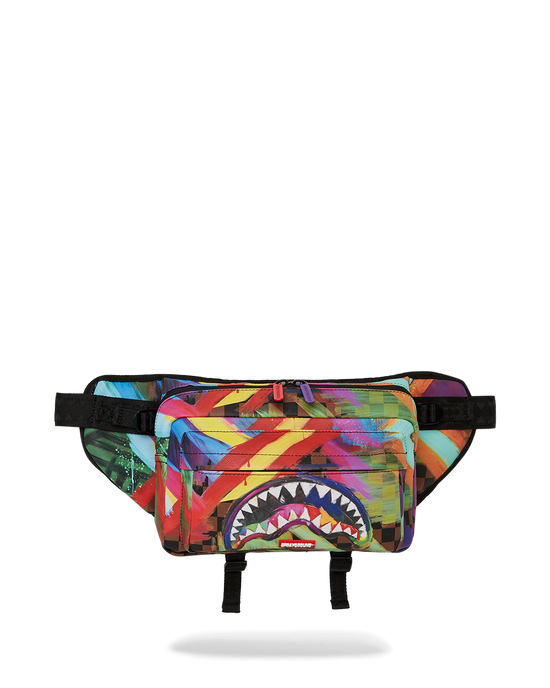 sprayground SHARKS IN PARIS CITY STREAKS CARGO CROSSBODY