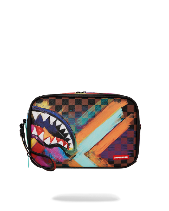sprayground SHARKS IN PARIS CITY STREAKS TOILETRY BAG