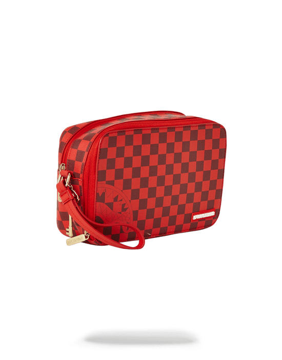 Sprayground SHARKS IN PARIS RED TOILETRY AKA MONEY BAGS