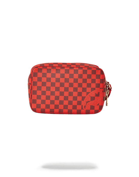 Sprayground SHARKS IN PARIS RED TOILETRY AKA MONEY BAGS