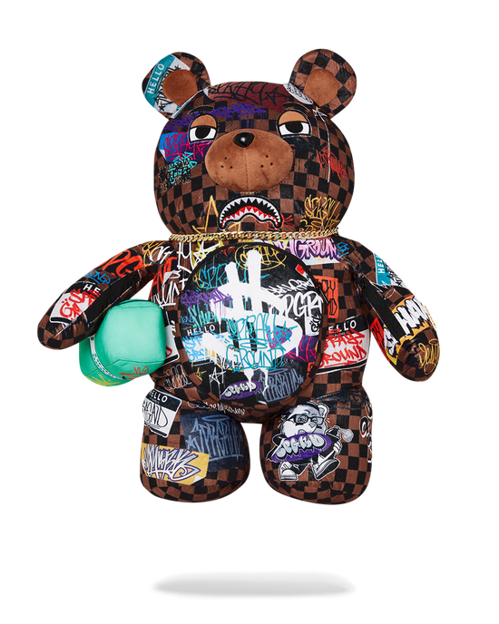 sprayground SHARKS IN PARIS THE RIZZ MONEYBEAR TEDDYBEAR BACKPACK