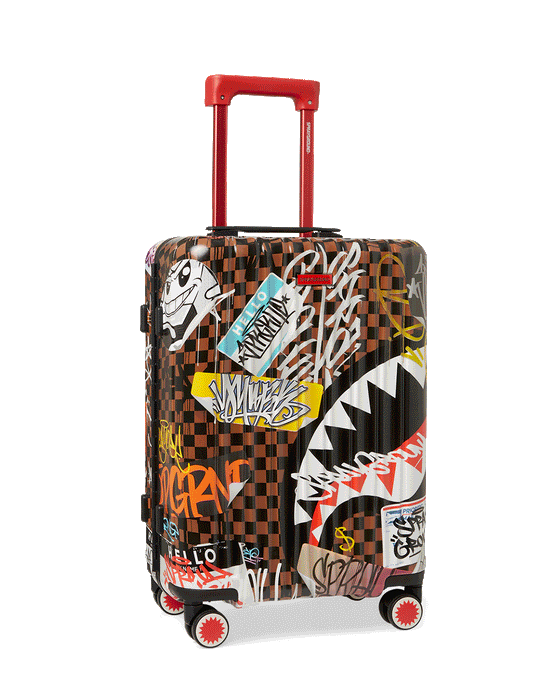 sprayground SHARKS IN PARIS THE RIZZ SHARKNAUTICS HARDSHELL CARRY-ON LUGGAGE