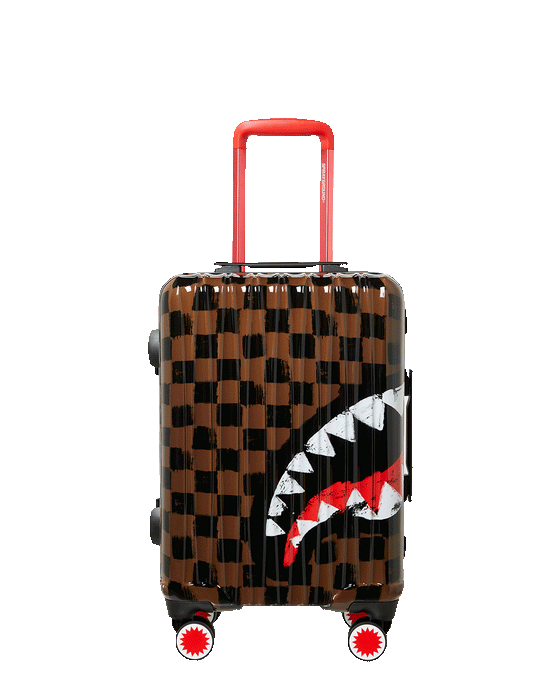 sprayground SHARKS IN PARIS VANQUISH SHARKNAUTICS HARDSHELL CARRY-ON LUGGAGE