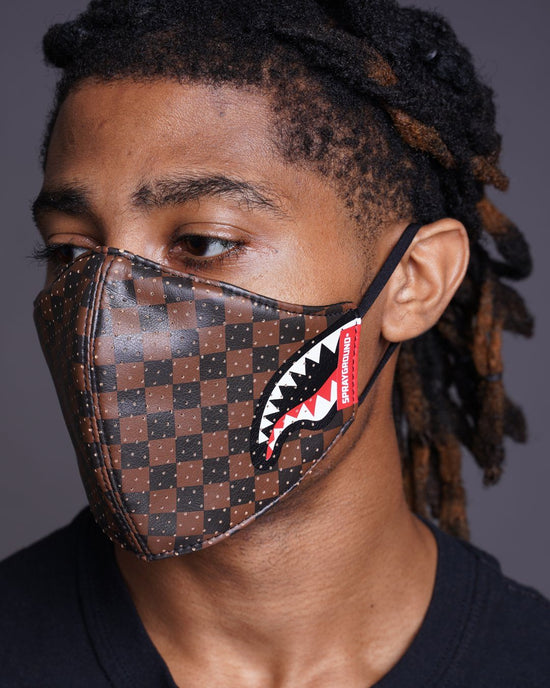 Sprayground SHARKS IN PARIS VEGAN LEATHER FACE MASK