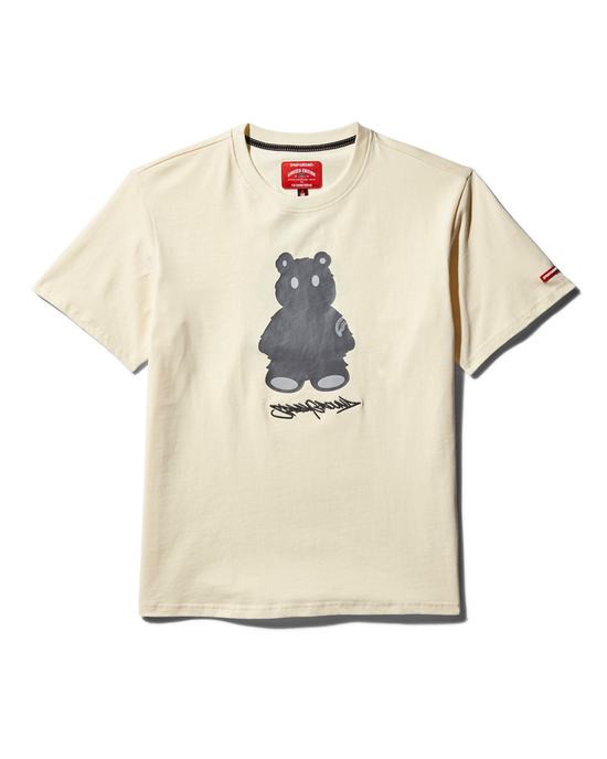 sprayground SHORT SLEEVE GRAPHIC MONEY BEAR T-SHIRT (APRICOT)
