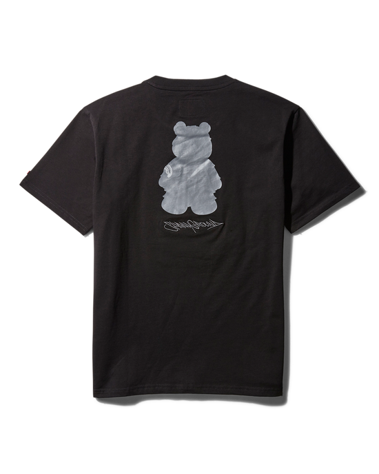 Sprayground SHORT SLEEVE GRAPHIC MONEY BEAR T-SHIRT (BLACK)