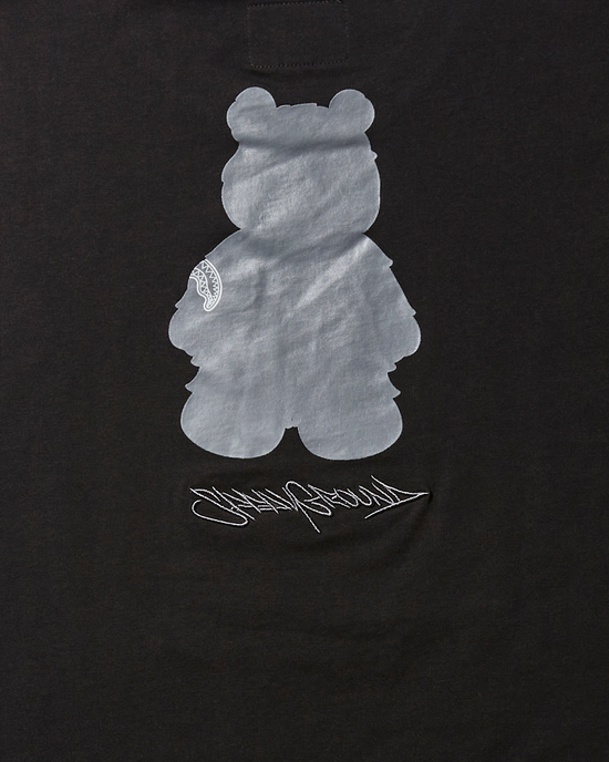Sprayground SHORT SLEEVE GRAPHIC MONEY BEAR T-SHIRT (BLACK)