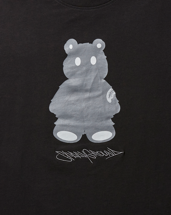 Sprayground SHORT SLEEVE GRAPHIC MONEY BEAR T-SHIRT (BLACK)