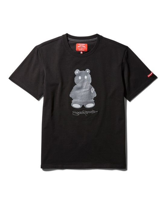sprayground SHORT SLEEVE GRAPHIC MONEY BEAR T-SHIRT (BLACK)