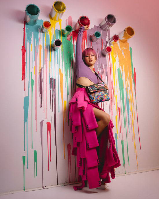 Sprayground SLICED AND DICED CAMO MESSENGER SLING BAG