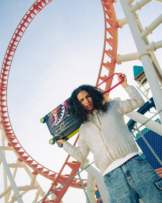 Sprayground SLIME DIME SHARKNAUTICS HARDSHELL CARRY-ON LUGGAGE