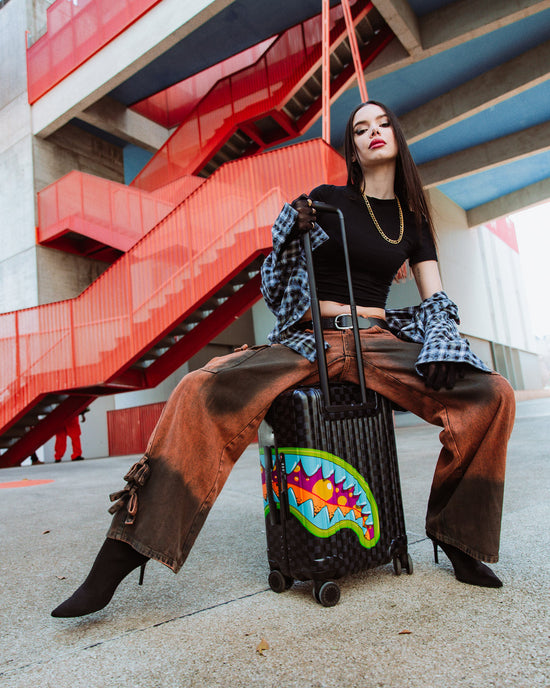 Sprayground SLIME TAKEOVER HARD SHELL CARRY-ON LUGGAGE